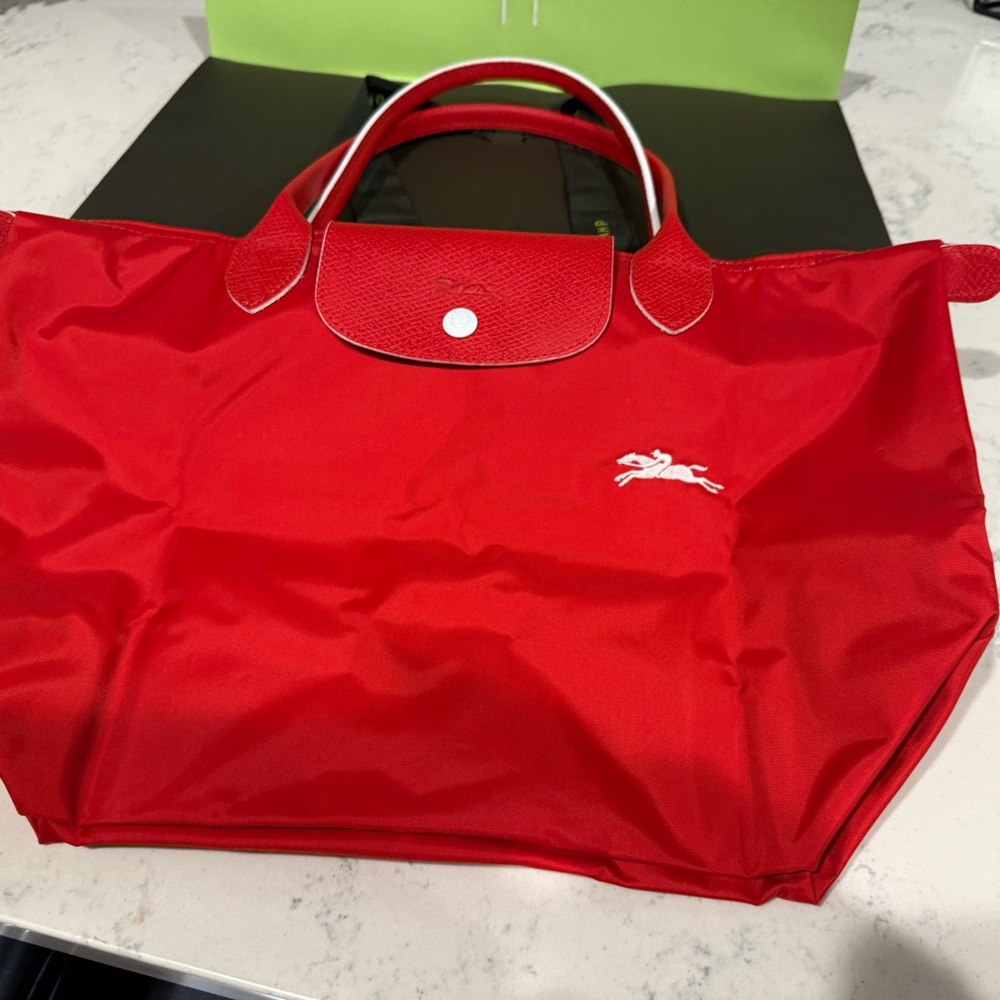 Longchamp Red Purse -Le Pliage Club